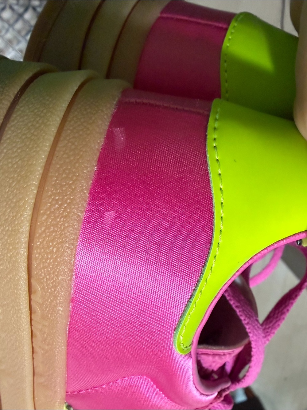 Adidas Gazelle Bold Pink and Neon Yellow Women's Classic Sneakers - Picture 7 of 7